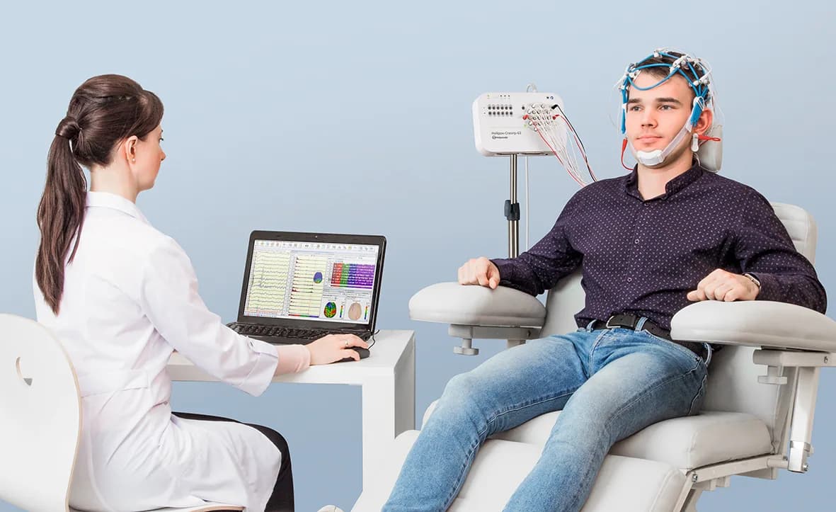 Development setup during psychophysiological testing